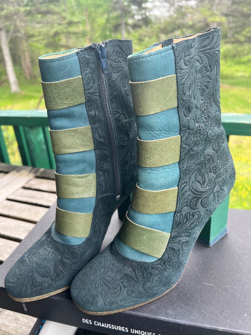 John Fluevog COLOUR DEBRA: TEAL W 7.5